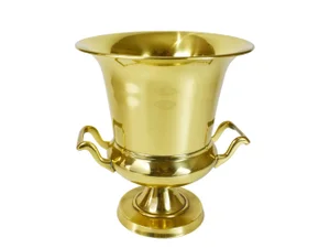 Modern Solid Brass Champagne Wine Ice Bucket Cooler