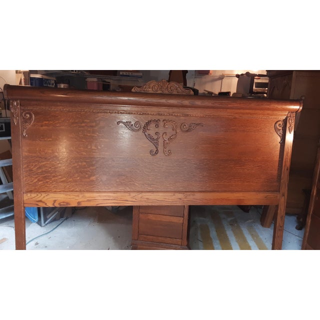 Lexington Victorian Sampler King Roll Top Headboard Chairish