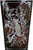 1970s Vintage Vietnamese Burgandy Lacquer Mother-of-Pearl Inlaid Wall Panels – Set of Four For Sale - Image 5 of 5