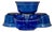 Hazel Atlas Cobalt Blue White Band Glass Cereal Bowls Set of 4 5" For Sale