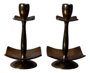 Vintage Danish Candlesticks from Dantorp Designs, 1960s, Set of 2