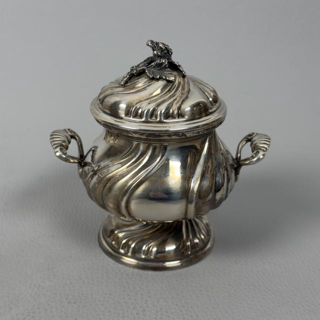 800 Silver Sugar Bowl, 1970 For Sale - Image 3 of 13