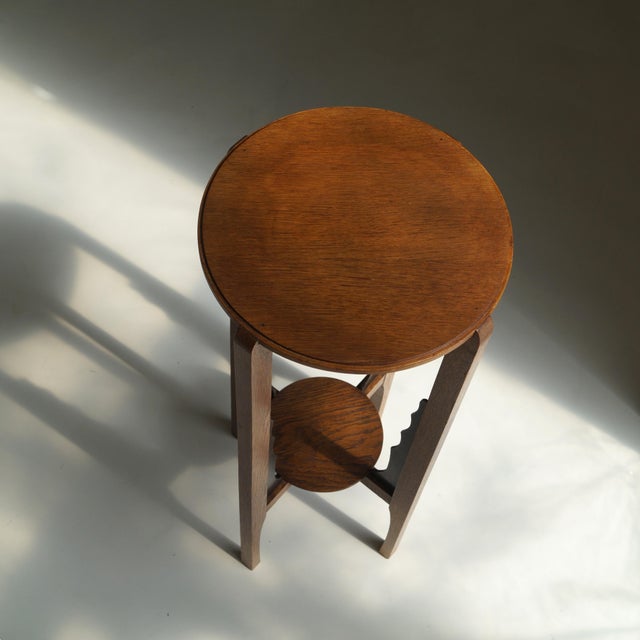 Art Deco Dutch Amsterdam School Plant Table, 1930s For Sale - Image 12 of 13
