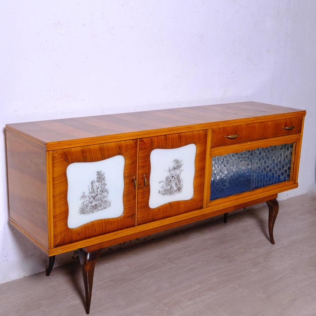 Vintage Italian Sideboard with Drawers, 1960s For Sale - Image 3 of 18