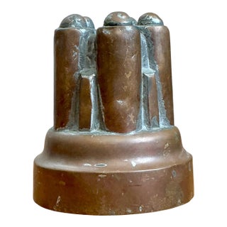 Vintage Copper Over Tin Jelly Mold For Sale