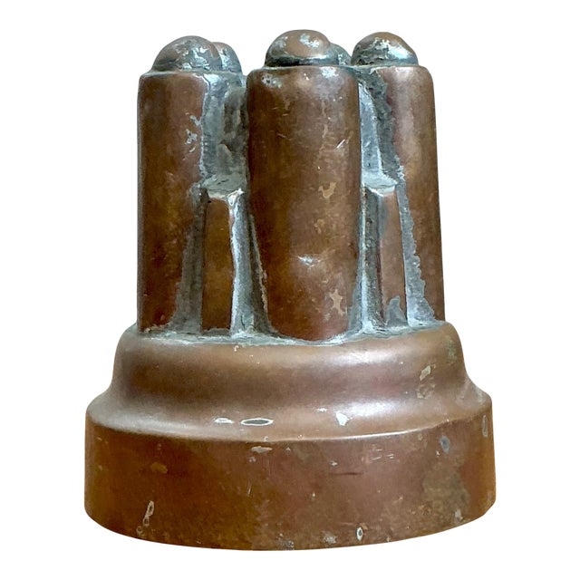 Vintage Copper Over Tin Jelly Mold For Sale