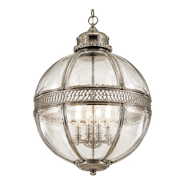 Restoration Hardware Model: 19th C. Victorian Hotel Globe Pendant For Sale