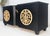 Wood Large Asian Black Lacquer Large Carved Wood Door Pulls 8 Drawer Dresser Credenza For Sale - Image 7 of 17