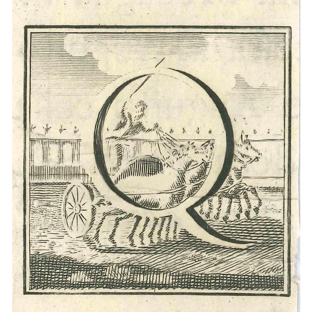 Letter of the Alphabet B, from the series "Antiquities of Herculaneum", is an etching on paper realized by Luigi...