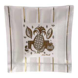 Georges Briard Glass Tray For Sale