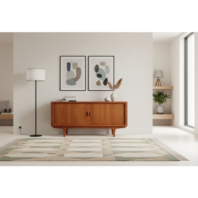Danish Sideboard in Teak with Louvered Doors from Dyrlund, 1960s For Sale - Image 13 of 15
