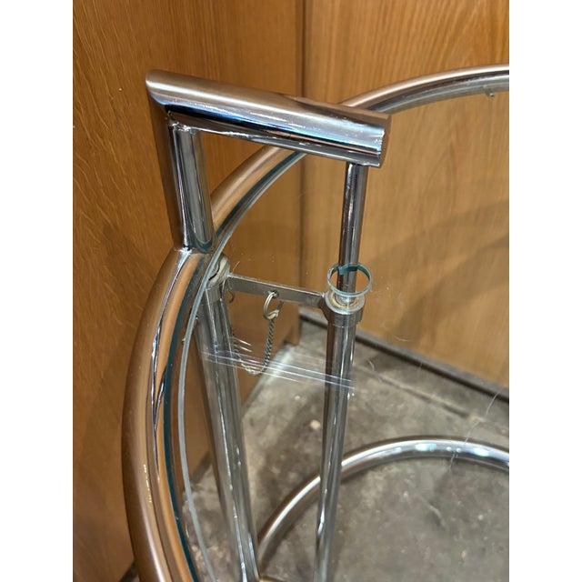 Eileen Gray’s 1960s MCM Steel & Glass Adjustable Table E 1027 For Sale - Image 9 of 11