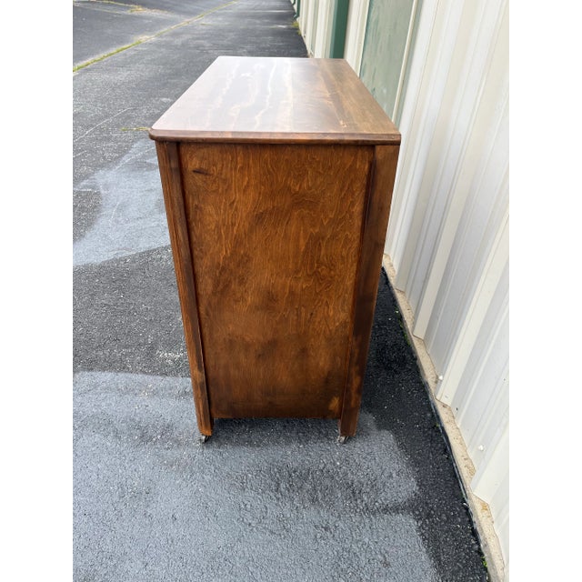 Brown Traditional Style Walnut 3- Drawer Chest of Drawers For Sale - Image 8 of 12