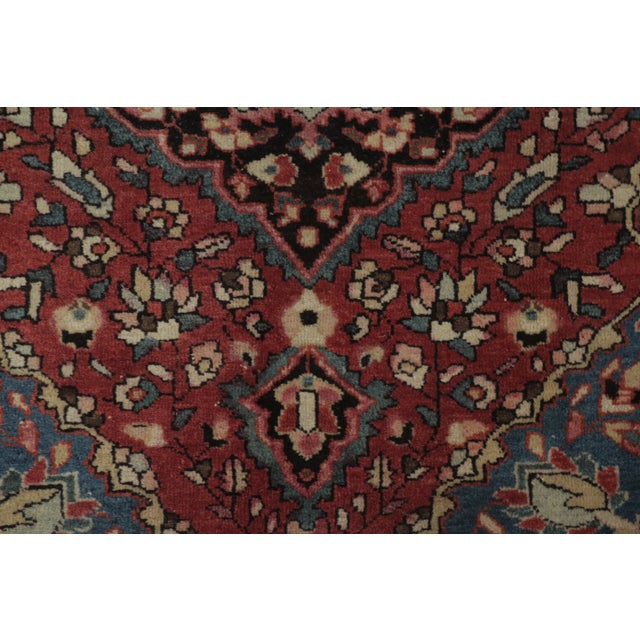 Tribal Antique Persian Farahan Gift-Sized Rug With Floral Design by Rug & Kilim, 1920-1929 For Sale - Image 3 of 4