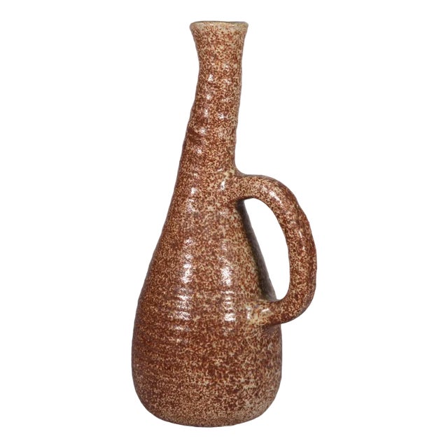 Accolay Ceramic Pitcher with Handle, 1960s For Sale