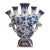 Blue & White Chonoiserie Tulip Vase For Sale