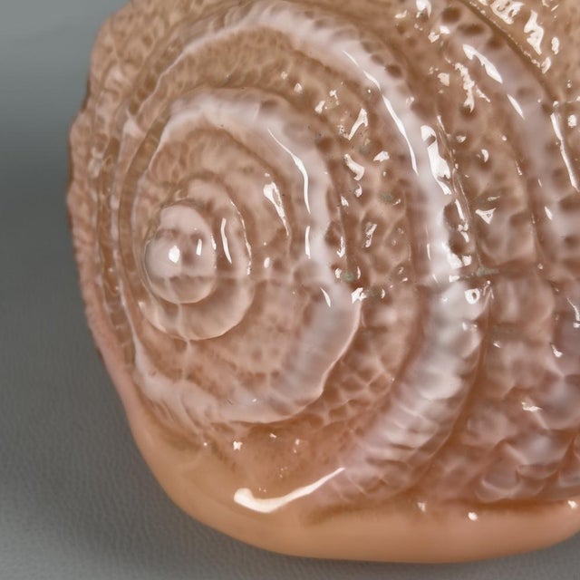 Pink Murano Glass Shell Table Lamp from Mazzega, 1970s For Sale - Image 13 of 18