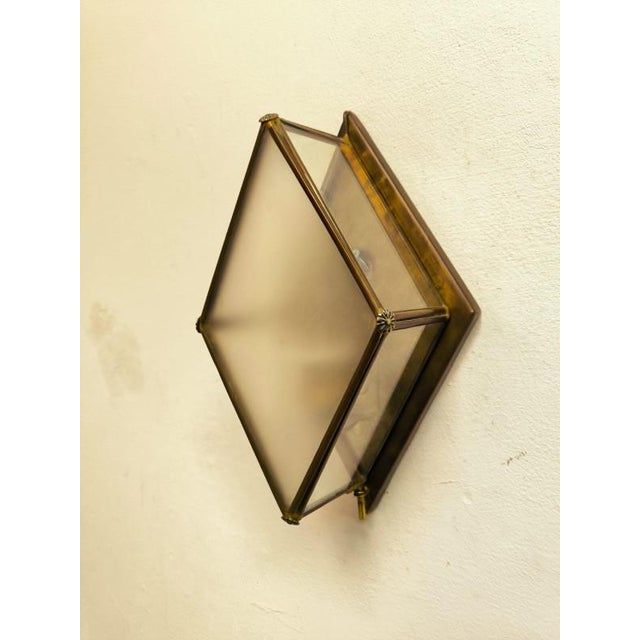 Vintage Brass Lantern with Glass, 1960s For Sale - Image 10 of 18
