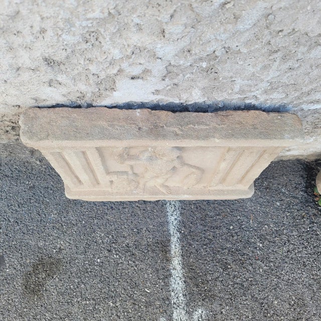 Antique Bas-Relief in Sculpted Stone, 1800s For Sale - Image 13 of 15