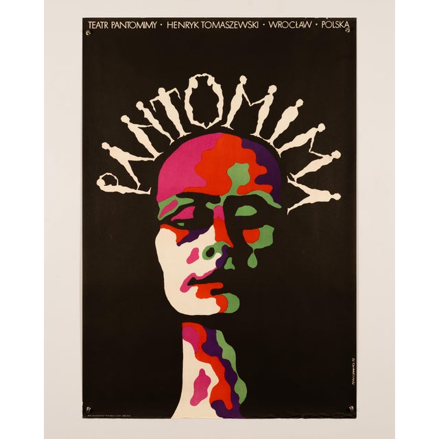 Pantomima Theater Poster by Terechowicz, 1972 For Sale - Image 3 of 9