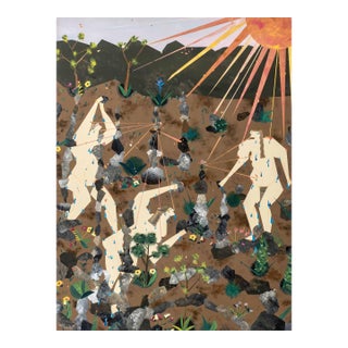 Andrea Joyce Heimer "We Stacked Rocks..." Acrylic For Sale