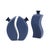 2020s Delft Blue 3 Piece Floral Vase For Sale - Image 5 of 11