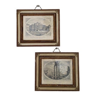 Mid-Century French Architectural Drawings-A Pair For Sale