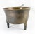 We are selling this nice primitive cast bronze Posnet cooking pot with long handle with decoration and tripod legs,...