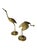 Mid-Century Modern Vintage Mid-Century Solid Brass Crane Figurines, Pair – Hollywood Regency Bird Sculptures For Sale - Image 3 of 7