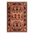 Bohemian Kargahi 1980's Tan/Red Wool Rug - 6'9'' X 9'3'' For Sale