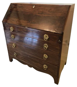 Antique George III Mahogany Bureau