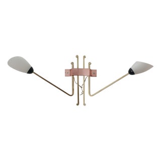 Large Wall Lamp in the style of Arlus Lunel, 1960s For Sale