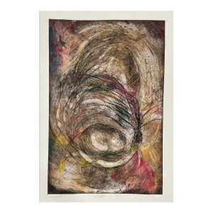 1995 Nichols Abstract Monoprint and Etching