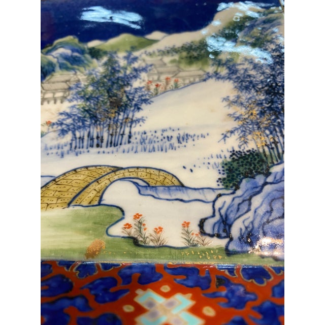 Japanese Antique Japanese Imari Ceramic Dish For Sale - Image 3 of 13