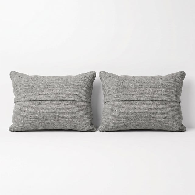 Anatolian Lumbar Rug Pillow Cover 16'' X 24'' - Set of Two For Sale - Image 4 of 4