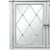 Early 21st Century Vintage Elegant White Mirrored Buffet Sideboard With Diamond Lattice Detail For Sale - Image 5 of 17