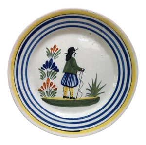 C.1950 French Faience Plate Henriot Quimper
