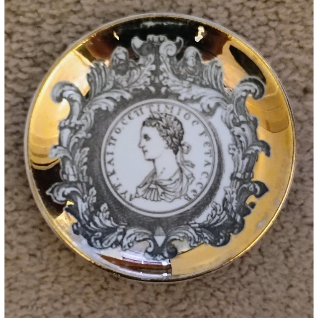 1950s 1950s Piero Fornasetti Profili Romani Coaster For Sale - Image 5 of 8