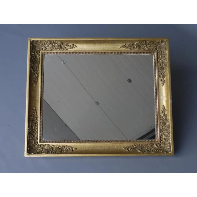 Gold Antique Gilt Decorative Mirror, 1880s For Sale - Image 8 of 13