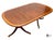 Vintage Traditional Federal Style Mahogany & Satinwood Banded Extension Dining Table For Sale - Image 9 of 12