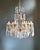 1940s Art Nouveau Brass Crystal Chandelier For Sale - Image 12 of 12