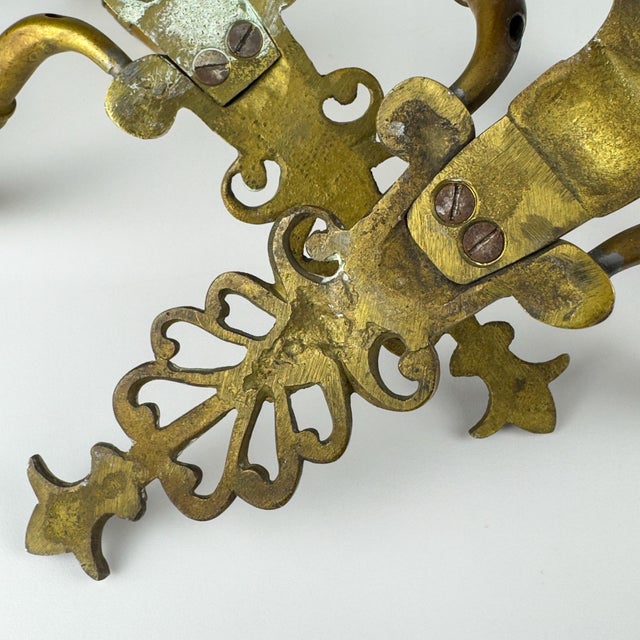 Antique Empire Bronze Wall Candle Sconces, Italy, 1890s, Set of 2 For Sale - Image 14 of 18