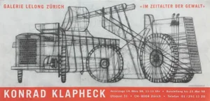 1998 Konrad Klapheck Lelong Zürich Gallery Poster
