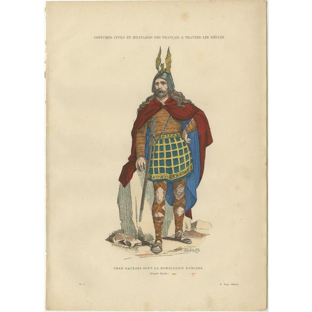 Early French Warriors and Nobility, 1800s, Paper For Sale - Image 5 of 8