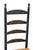 Set of Four Mid 19th Century Decorated Ladder Back Chairs For Sale - Image 4 of 4