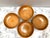 Farmhouse Vintage Set of Four Handcrafted Polished Wood Bowls For Sale - Image 3 of 7