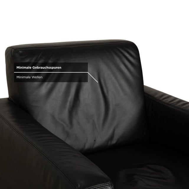 Black Leather Armchair from Koinor For Sale - Image 6 of 15
