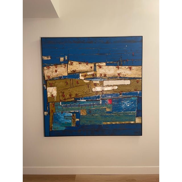 Paint “Rhythm”, Oil on Linen, Jing Chuang Long (With Certificate) For Sale - Image 7 of 7