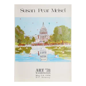 1970s "Art '78 - DC Armory - Capitol Building" Poster by Susan Pear Meisel