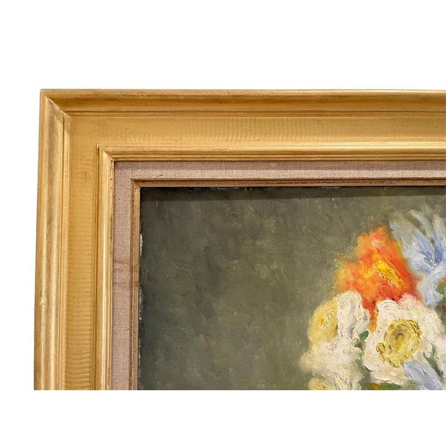 Marie-Madeleine de Rasky, Tulips in a Vase, Oil on Canvas, Framed For Sale - Image 11 of 13